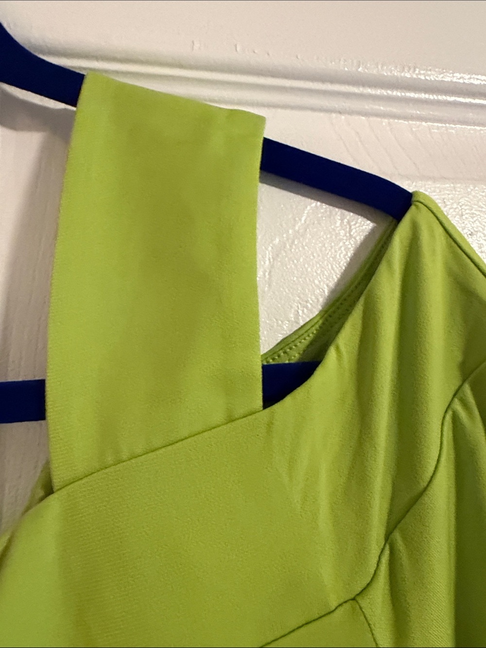 Midnight Velvet Lime Green Cold-Shoulder Tunic plus 1x - Picture 5 of 6
